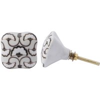 Black and Gold Swirl Ceramic Drawer Pull
Black and Gold Swirl Ceramic Drawer Pull