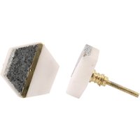 Stone and White Ceramic Drawer Pull
Stone and White Ceramic Drawer Pull