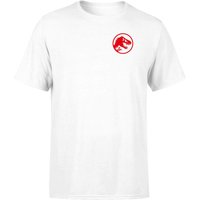 Jurassic Park Red Logo Embroidered Men's T-Shirt - White - M
Jurassic Park Red Logo Embroidered Men's T-Shirt - White - M
