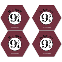 Harry Potter Platform 9 3/4 Hexagonal Coaster Set
Harry Potter Platform 9 3/4 Hexagonal Coaster Set