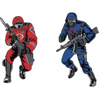 G.I. Joe Retro Pin Set 2-pack - Cobra Elite Officer (Crimson Guard) & Cobra Officer
G.I. Joe Retro Pin Set 2-pack - Cobra Elite Officer (Crimson Guard) & Cobra Officer