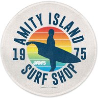 Jaws Amity Island Surf Shop Round Bath Mat
Jaws Amity Island Surf Shop Round Bath Mat