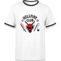 Stranger Things Hellfire Club Unisex Ringer T-Shirt - White/Black - XXL
Stranger Things Hellfire Club Unisex Ringer T-Shirt - White/Black - XXL