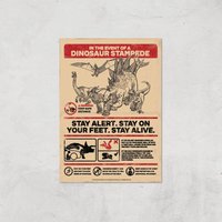Jurassic World How To Survive A Stampede Giclee Art Print - A4 - Print Only, Multi
Jurassic World How To Survive A Stampede Giclee Art Print - A4 - Print Only, Multi