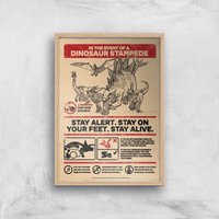 Jurassic World How To Survive A Stampede Giclee Art Print - A4 - Wooden Frame, Multi
Jurassic World How To Survive A Stampede Giclee Art Print - A4 - Wooden Frame, Multi