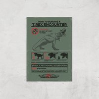 Jurassic World How To Survive A T-Rex Encounter Giclee Art Print - A2 - Print Only, Multi
Jurassic World How To Survive A T-Rex Encounter Giclee Art Print - A2 - Print Only, Multi