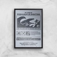 Jurassic World Mosasaurus Sighting Giclee Art Print - A4 - Black Frame, Multi
Jurassic World Mosasaurus Sighting Giclee Art Print - A4 - Black Frame, Multi