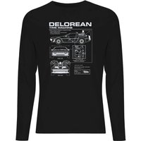 Back To The Future Delorean Schematic Men's Long Sleeve T-Shirt - Black - L
Back To The Future Delorean Schematic Men's Long Sleeve T-Shirt - Black - L