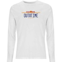 Back To The Future Outatime Plate Men's Long Sleeve T-Shirt - White - XS
Back To The Future Outatime Plate Men's Long Sleeve T-Shirt - White - XS