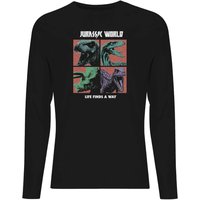 Jurassic Park World Four Colour Faces Men's Long Sleeve T-Shirt - Black - XL
Jurassic Park World Four Colour Faces Men's Long Sleeve T-Shirt - Black - XL