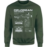 Back To The Future Delorean Schematic Sweatshirt - Green - XS
Back To The Future Delorean Schematic Sweatshirt - Green - XS
