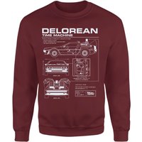 Back To The Future Delorean Schematic Sweatshirt - Burgundy - XL, Red
Back To The Future Delorean Schematic Sweatshirt - Burgundy - XL, Red