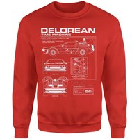 Back To The Future Delorean Schematic Sweatshirt - Red - L
Back To The Future Delorean Schematic Sweatshirt - Red - L