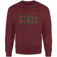 Back To The Future Destination Clock Sweatshirt - Burgundy - M, Red
Back To The Future Destination Clock Sweatshirt - Burgundy - M, Red