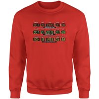 Back To The Future Destination Clock Sweatshirt - Red - L
Back To The Future Destination Clock Sweatshirt - Red - L