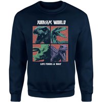 Jurassic Park World Four Colour Faces Sweatshirt - Navy - L, Blue
Jurassic Park World Four Colour Faces Sweatshirt - Navy - L, Blue