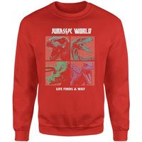 Jurassic Park World Four Colour Faces Sweatshirt - Red - L
Jurassic Park World Four Colour Faces Sweatshirt - Red - L