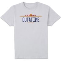 Back To The Future Outatime Plate Men's T-Shirt - White - L
Back To The Future Outatime Plate Men's T-Shirt - White - L