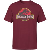 Jurassic Park Logo Vintage Men's T-Shirt - Burgundy - XL, Red
Jurassic Park Logo Vintage Men's T-Shirt - Burgundy - XL, Red