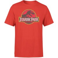 Jurassic Park Logo Vintage Men's T-Shirt - Red - S
Jurassic Park Logo Vintage Men's T-Shirt - Red - S