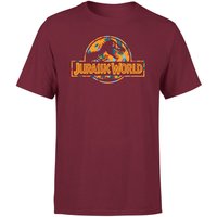 Jurassic Park Logo Tropical Men's T-Shirt - Burgundy - XL, Red
Jurassic Park Logo Tropical Men's T-Shirt - Burgundy - XL, Red