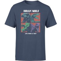 Jurassic Park World Four Colour Faces Men's T-Shirt - Navy - S, Blue
Jurassic Park World Four Colour Faces Men's T-Shirt - Navy - S, Blue