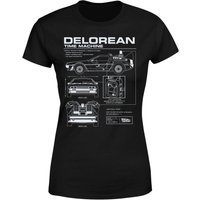 Back To The Future Delorean Schematic Women's T-Shirt - Black - M
Back To The Future Delorean Schematic Women's T-Shirt - Black - M