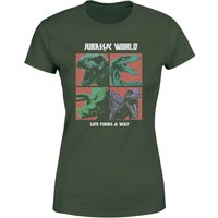 Jurassic Park World Four Colour Faces Women's T-Shirt - Green - M
Jurassic Park World Four Colour Faces Women's T-Shirt - Green - M