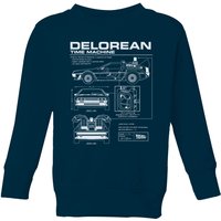 Back To The Future Delorean Schematic Kids' Sweatshirt - Navy - 7-8 Years
Back To The Future Delorean Schematic Kids' Sweatshirt - Navy - 7-8 Years