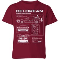 Back To The Future Delorean Schematic Kids' T-Shirt - Burgundy - 5-6 Years, Red
Back To The Future Delorean Schematic Kids' T-Shirt - Burgundy - 5-6 Years, Red