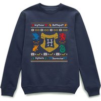 Harry Potter Houses Christmas Jumper - Navy - S, Blue
Harry Potter Houses Christmas Jumper - Navy - S, Blue