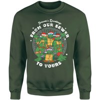 Teenage Mutant Ninja Turtles Sewer Season's Greetings Christmas Jumper - Green - XS
Teenage Mutant Ninja Turtles Sewer Season's Greetings Christmas Jumper - Green - XS