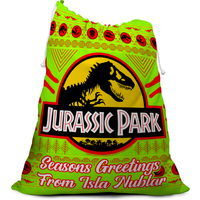 Seasons Greetings From Isla Nublar Neon Christmas Santa Sack
Seasons Greetings From Isla Nublar Neon Christmas Santa Sack