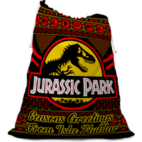 Seasons Greetings From Isla Nublar Christmas Santa Sack
Seasons Greetings From Isla Nublar Christmas Santa Sack