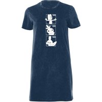 Pokemon Generation 3 Monochrome Starters Women's T-Shirt Dress - Navy Acid Wash - XXL
Pokemon Generation 3 Monochrome Starters Women's T-Shirt Dress - Navy Acid Wash - XXL