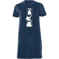 Pokemon Generation 4 Monochrome Starters Women's T-Shirt Dress - Navy Acid Wash - XXL
Pokemon Generation 4 Monochrome Starters Women's T-Shirt Dress - Navy Acid Wash - XXL