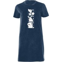 Pokemon Generation 5 Monochrome Starters Women's T-Shirt Dress - Navy Acid Wash - XXL
Pokemon Generation 5 Monochrome Starters Women's T-Shirt Dress - Navy Acid Wash - XXL