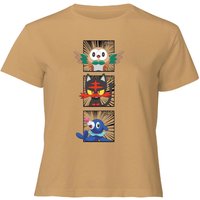 Pokemon Generation 7 Starters Women's Cropped T-Shirt - Tan - XL
Pokemon Generation 7 Starters Women's Cropped T-Shirt - Tan - XL