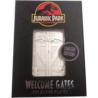 Jurassic Park Limited Edition .999 Silver Plated Entrance Gates Ingot
Jurassic Park Limited Edition .999 Silver Plated Entrance Gates Ingot