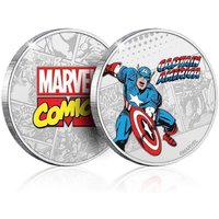Marvel Limited Edition .999 Silver Plated Captain America Collectible Coin
Marvel Limited Edition .999 Silver Plated Captain America Collectible Coin