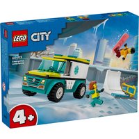 LEGO City Emergency Ambulance and Snowboarder Toys 60403
LEGO City Emergency Ambulance and Snowboarder Toys 60403