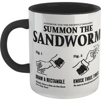Beetlejuice Sandworm Instructional Mug - Black
Beetlejuice Sandworm Instructional Mug - Black