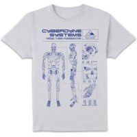 The Terminator T-800 Schematic Unisex T-Shirt - White - XL
The Terminator T-800 Schematic Unisex T-Shirt - White - XL
