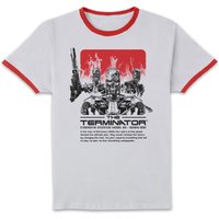 The Terminator Endoskeleton Unisex Ringer T-Shirt - White/Red - M
The Terminator Endoskeleton Unisex Ringer T-Shirt - White/Red - M