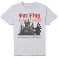 Lord Of The Rings One Ring To Rule Them Unisex T-Shirt - White - L
Lord Of The Rings One Ring To Rule Them Unisex T-Shirt - White - L