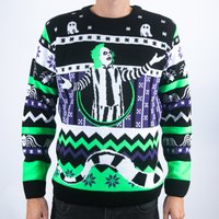 Beetlejuice It's Snow Time Knitted Christmas Jumper - M
Beetlejuice It's Snow Time Knitted Christmas Jumper - M