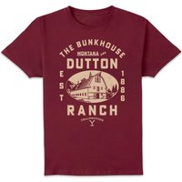 Yellowstone Dutton Ranch Woodcut Unisex T-Shirt - Burgundy - XXL, Red
Yellowstone Dutton Ranch Woodcut Unisex T-Shirt - Burgundy - XXL, Red