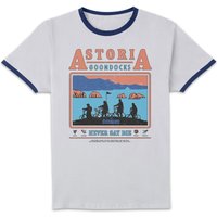 The Goonies Astoria Goondocks Unisex Ringer T-Shirt - White/Navy - XXL
The Goonies Astoria Goondocks Unisex Ringer T-Shirt - White/Navy - XXL