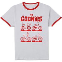 The Goonies Bikes Unisex Ringer T-Shirt - White/Red - XL
The Goonies Bikes Unisex Ringer T-Shirt - White/Red - XL