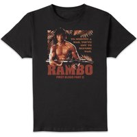 Rambo First Blood Part II Guerilla Warfare Unisex T-Shirt - Black - M
Rambo First Blood Part II Guerilla Warfare Unisex T-Shirt - Black - M
